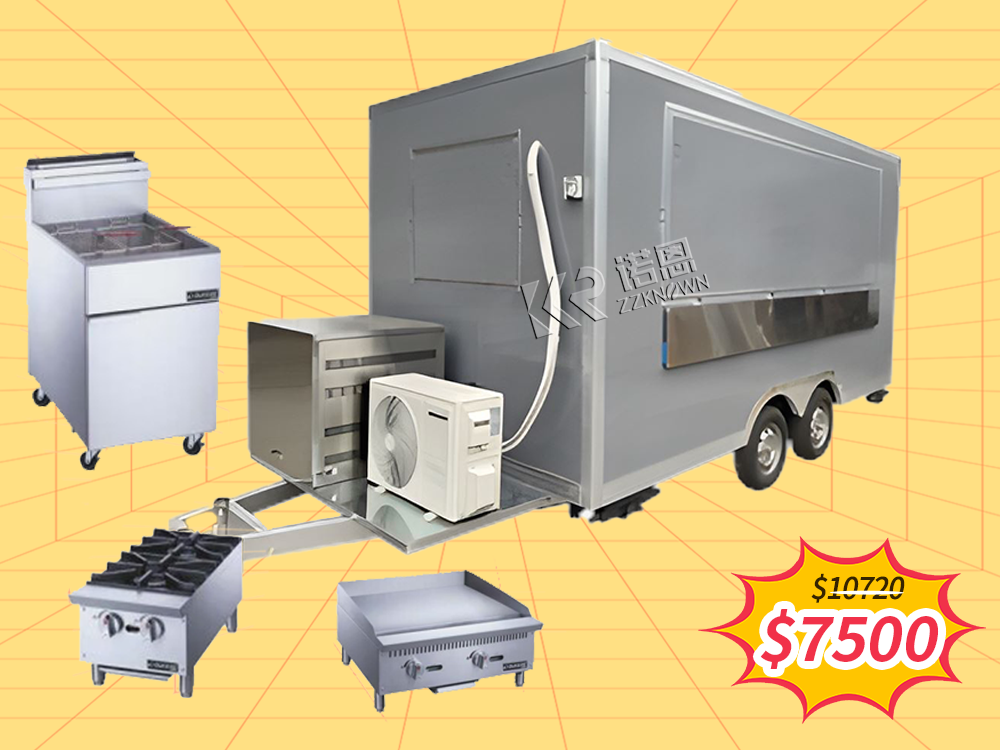 Food Trailer With Griddle Fryer Freezer