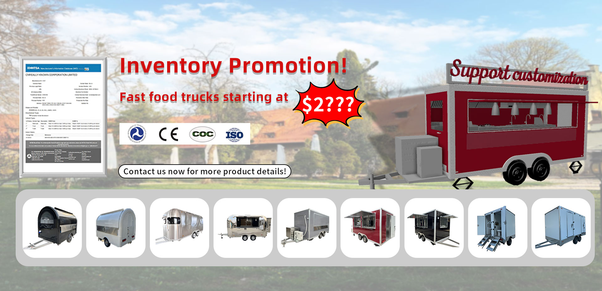 food trucks Inventory Promotion