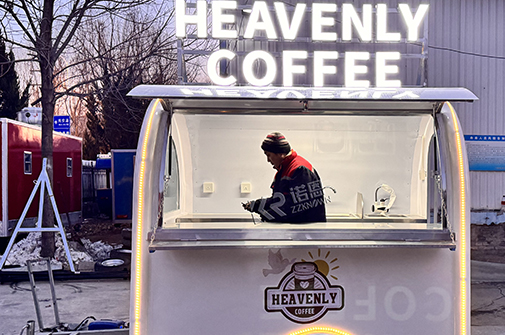 Tyana Leek's Custom Mobile Coffee Shop Trailer in the USA