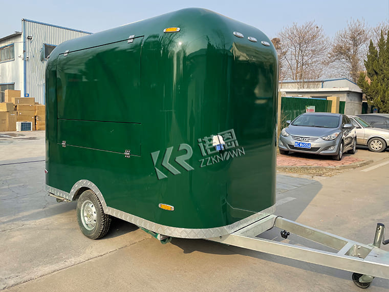 Custom Vegetarian Food Truck Airstream Style Food Trailer