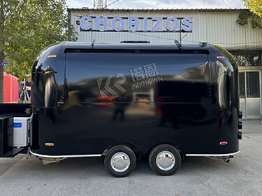 4m / 13.1ft Black Stainless Steel Spray Paint Airstream Chorizos Food Truck 