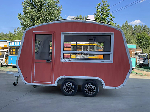 Boat shape food trailer