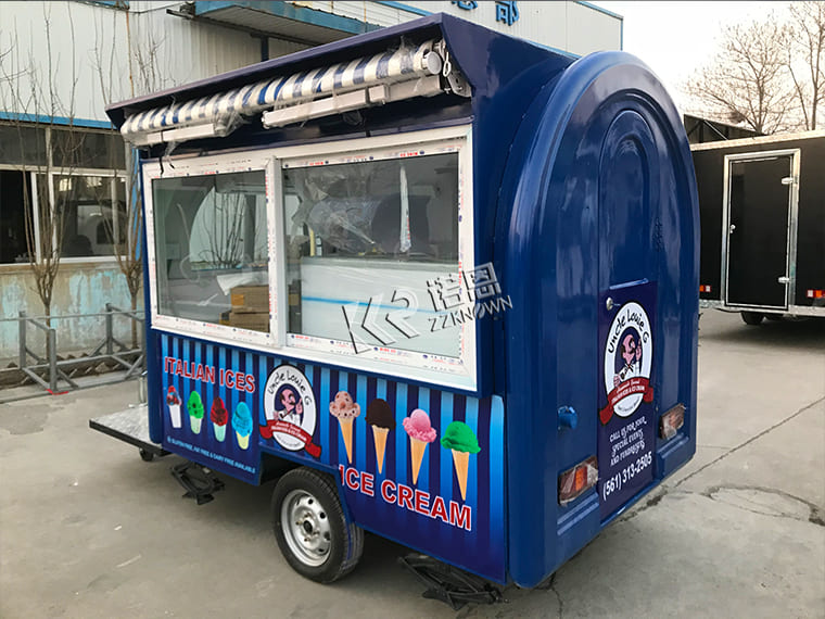 Custom Small Ice Cream Concession Trailer for sale