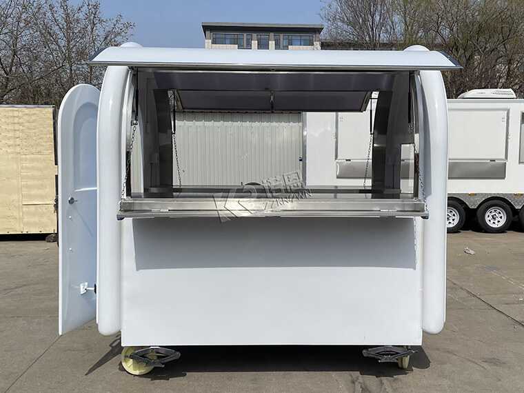 Hand Push Snack Mini Food Cart Food Van Truck