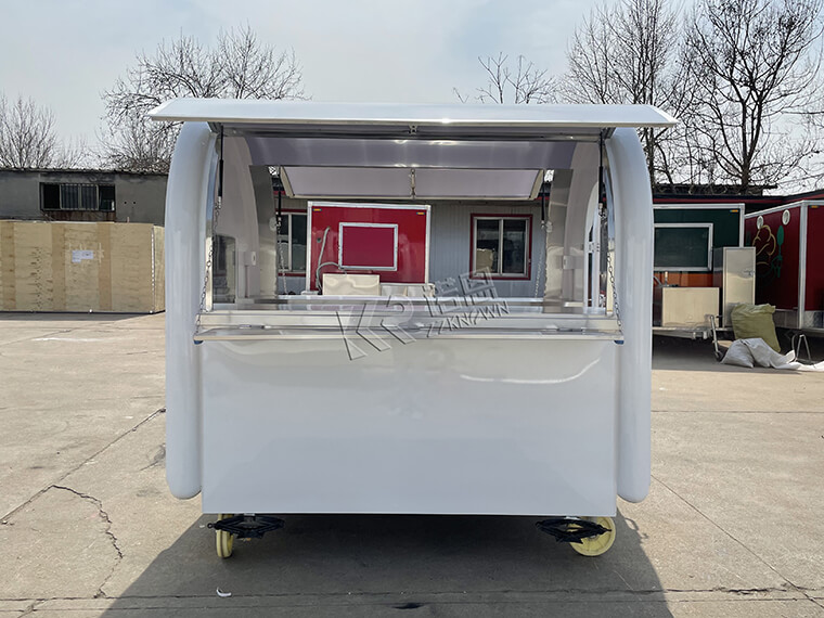 Hand Push Snack Mini Food Cart Food Van Truck