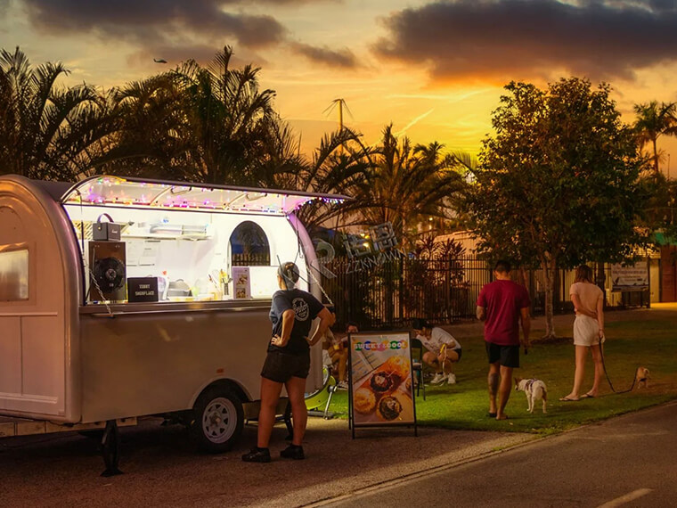 Australian Standard Ice Cream Cart Coffee Fruit Pies Truck