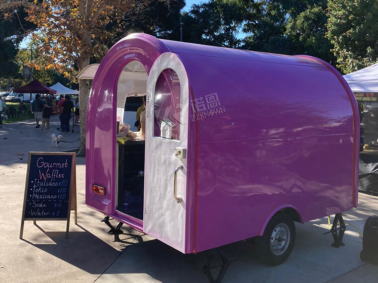 Goutmet Waffles Food Stall Kiosk Food Truck Trailer