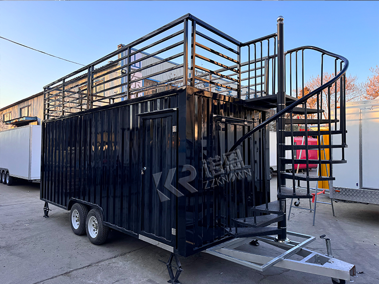 Double-decker Container Trailer Beverage Store with Stairs