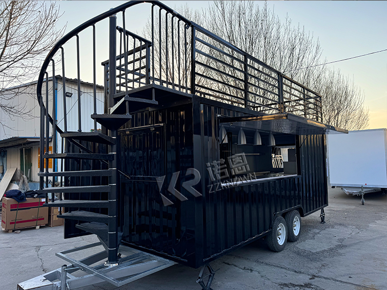 Double-decker Container Trailer Beverage Store with Stairs