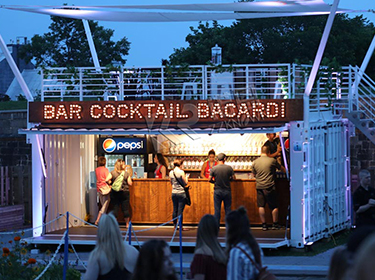 Bar Food Trailer Kiosk Shipping Container Kitchen for Resorts