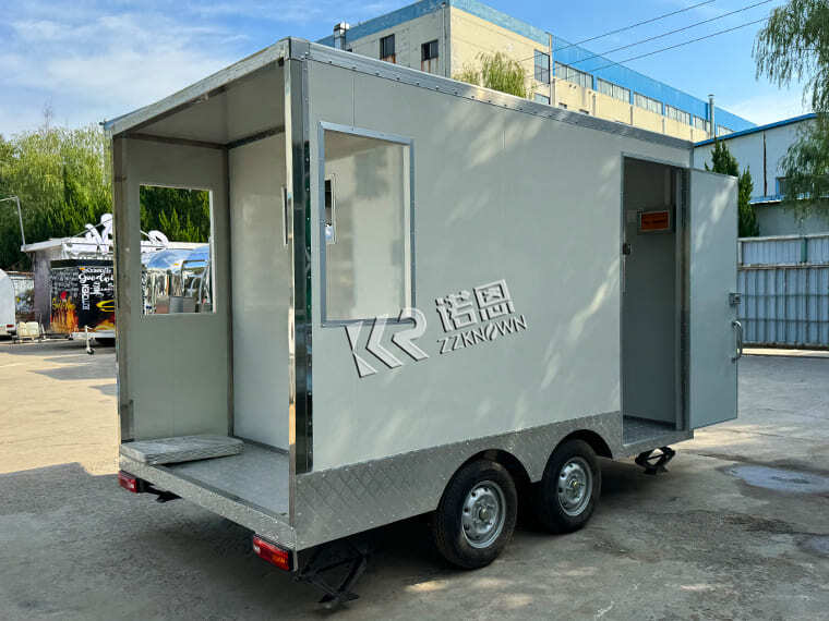 Small Bbq Food Truck Concession Trailer With Porch For Sale