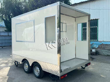 Small Bbq Food Truck Concession Trailer With Porch For Sale