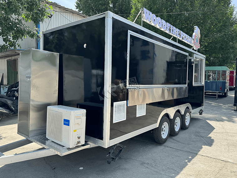 Fiberglass Pizza Food Trailer With Pizza Oven