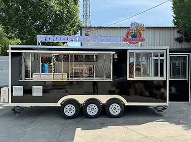 Fiberglass Pizza Food Trailer With Pizza Oven