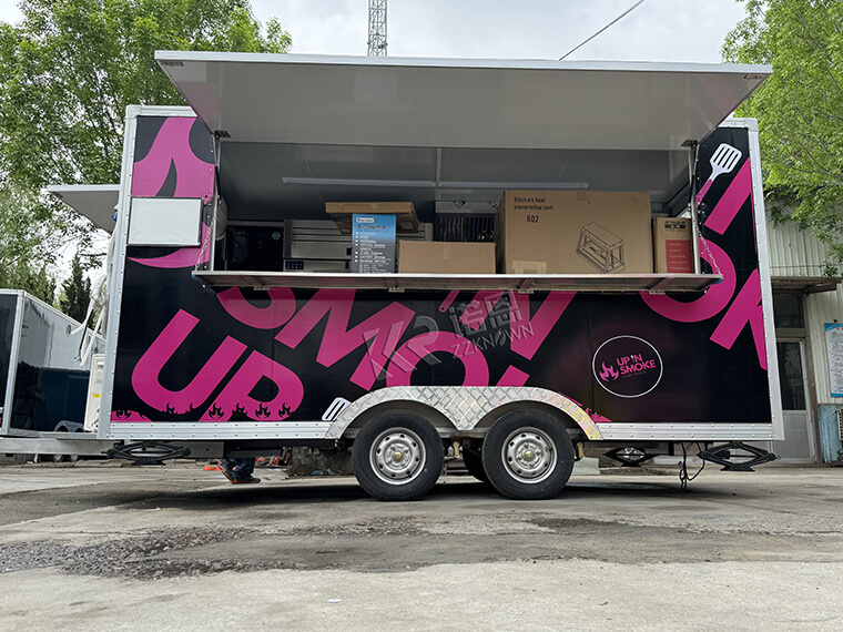 4m / 13.1ft customized taco food truck with full car logo