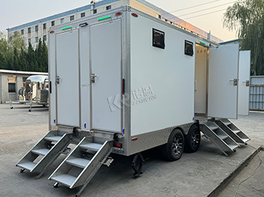 Luxury 2 Stall New Portable Trailer Toilets For Event