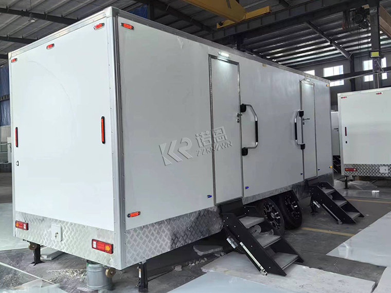 Deluxe Decorating 2 Station Portable Restrooms Trailers