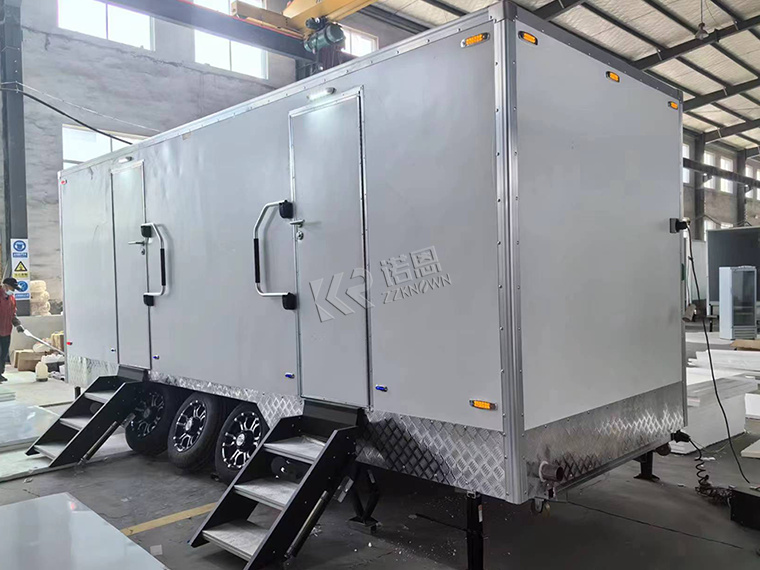 Deluxe Decorating 2 Station Portable Restrooms Trailers