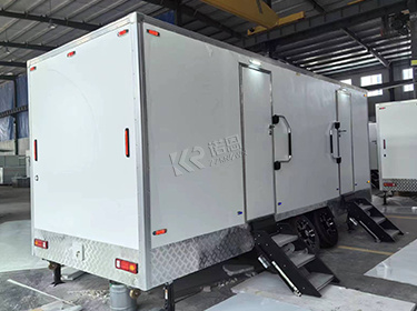 Deluxe Decorating 2 Station Portable Restrooms Trailers