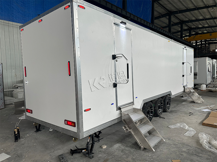 Deluxe Decorating 7 Toilets & 3 urinal Portable Trailer Restrooms