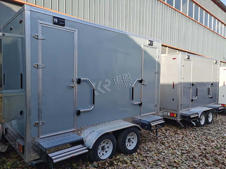 Construction Restroom Trailer Custom Bathroom Trailer 