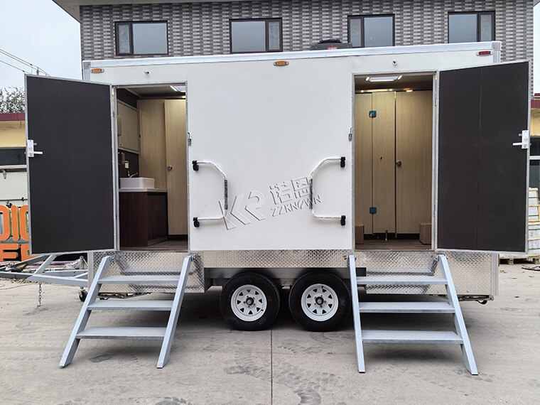 Luxury Bathroom Portable Toilet Mobile Restroom Trailer