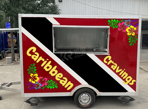 Customized logo fast food truck