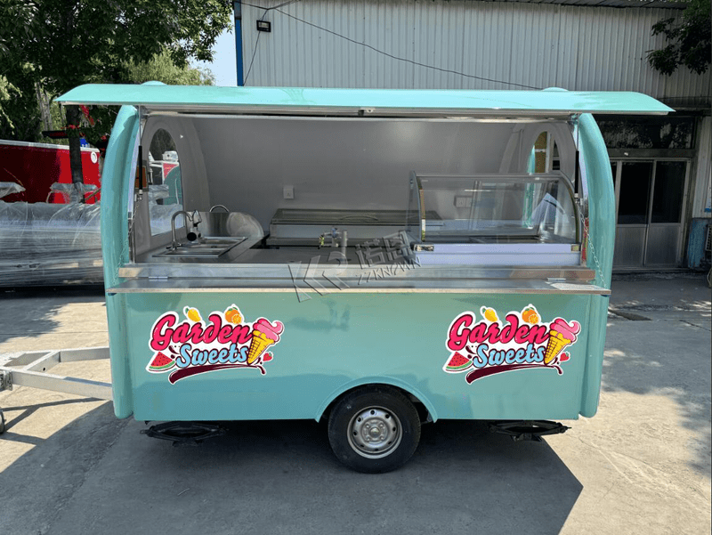 food trailer ice cream truck with water system for sale