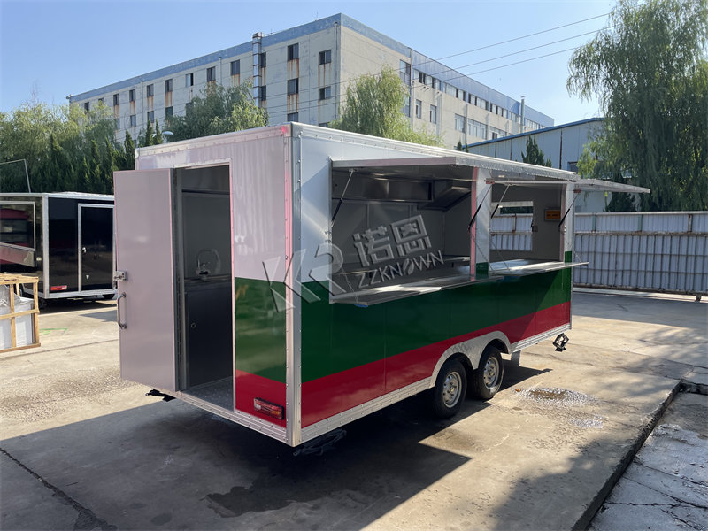 Custom Built Lunch Serving Food Trucks Fully Equipped For Sale Cheap