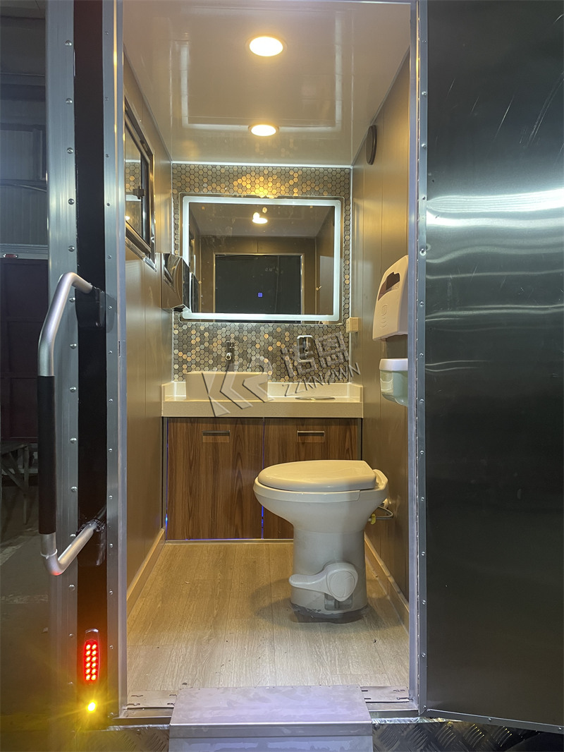 air conditioned luxury mobile bathroom rental trailer for sale