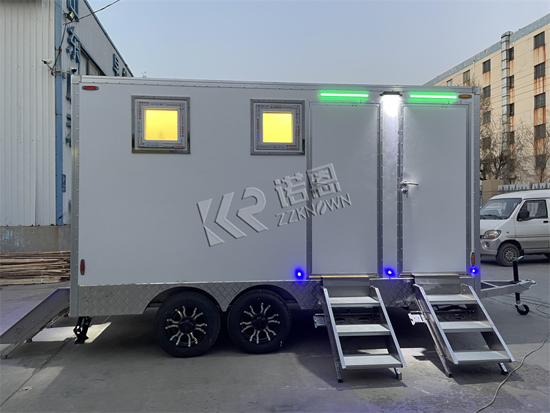 air conditioned luxury mobile bathroom shower trailer for sale