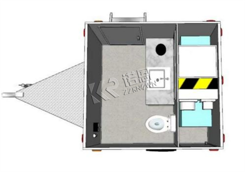 air conditioned luxury mobile bathroom trailer for sale