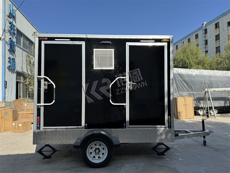 air conditioned luxury mobile construction restroom trailer for sale