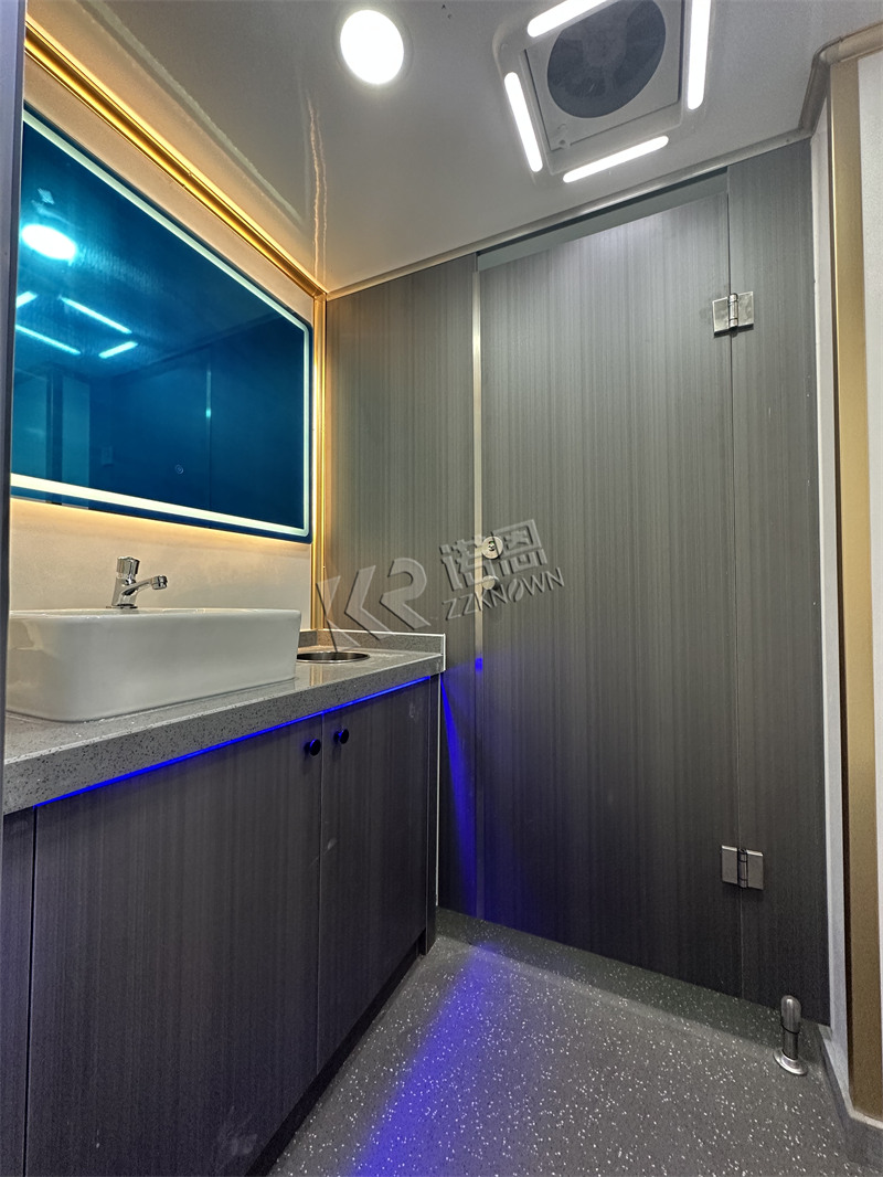 air conditioned luxury mobile porta potty trailer for sale