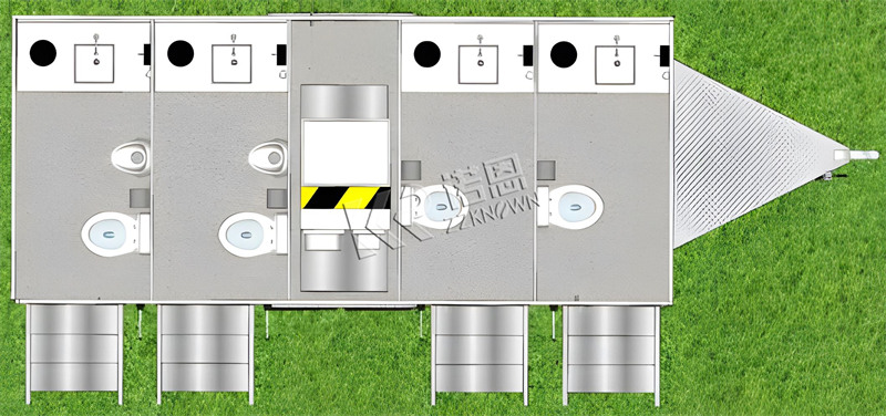 air conditioned luxury mobile portable restroom trucks with bathroom for sale