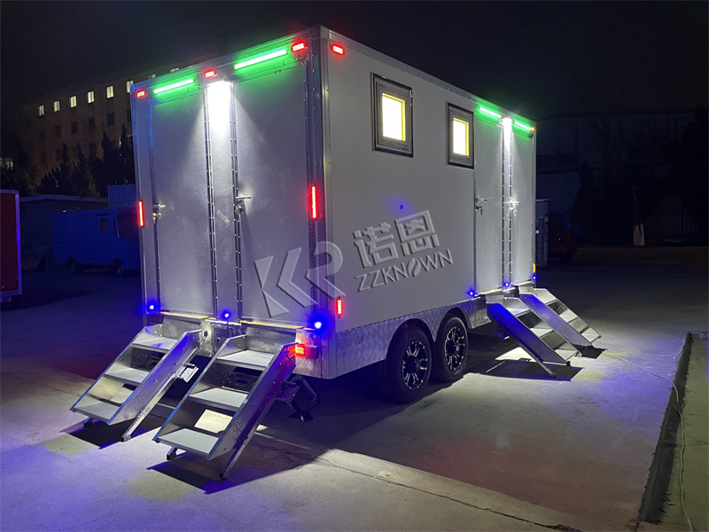 air conditioned luxury mobile portable trailer bathrooms for sale