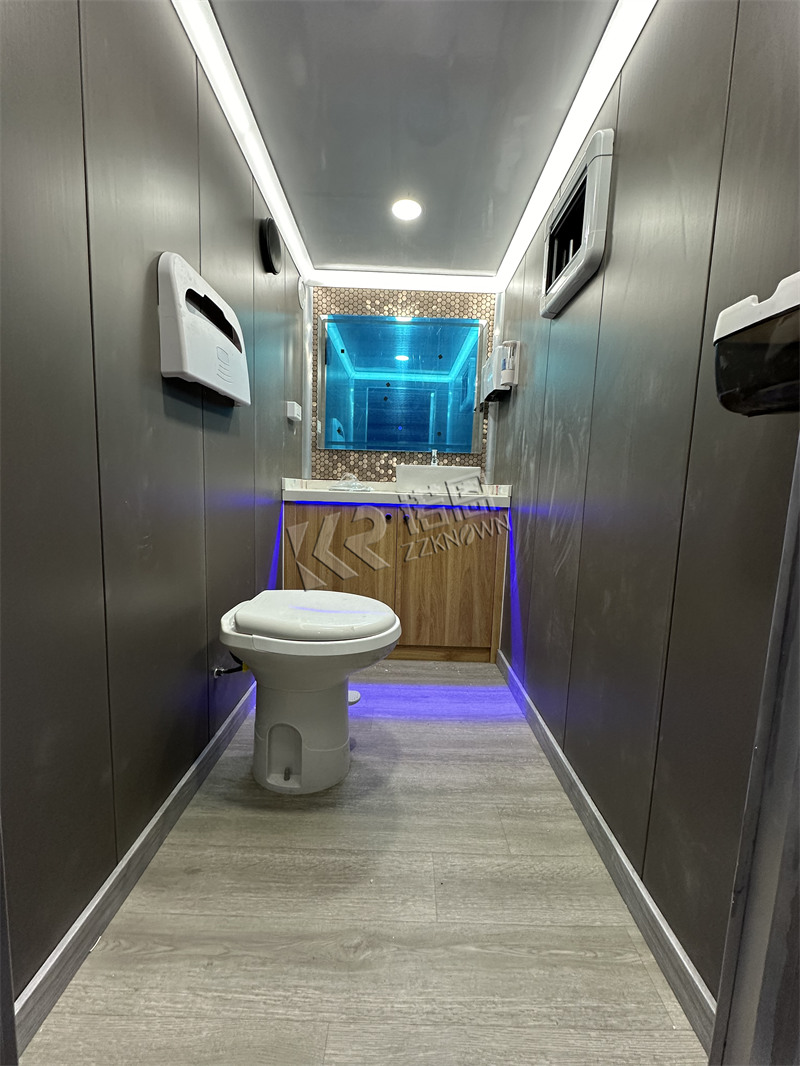 air conditioned luxury mobile portapotty trailer for sale