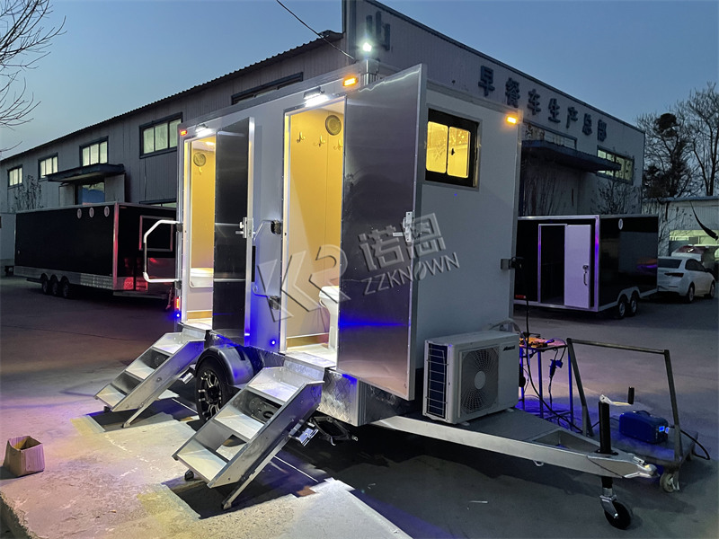 air conditioned luxury mobile restrooms trailers for sale