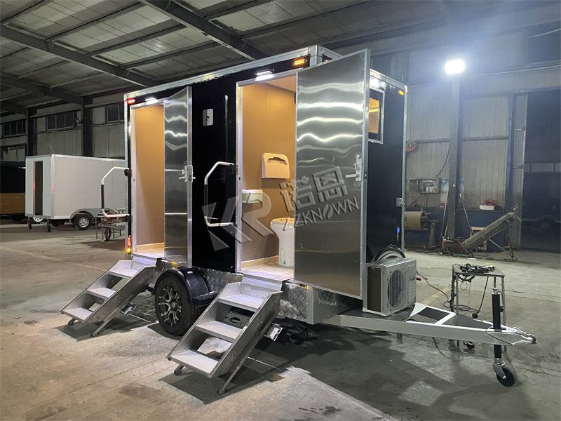 air conditioned luxury mobile trailer bathroom rentals for sale