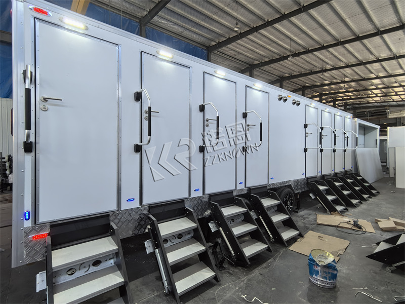 outdoor luxurious mobile portable bathroom and shower trailer for sale