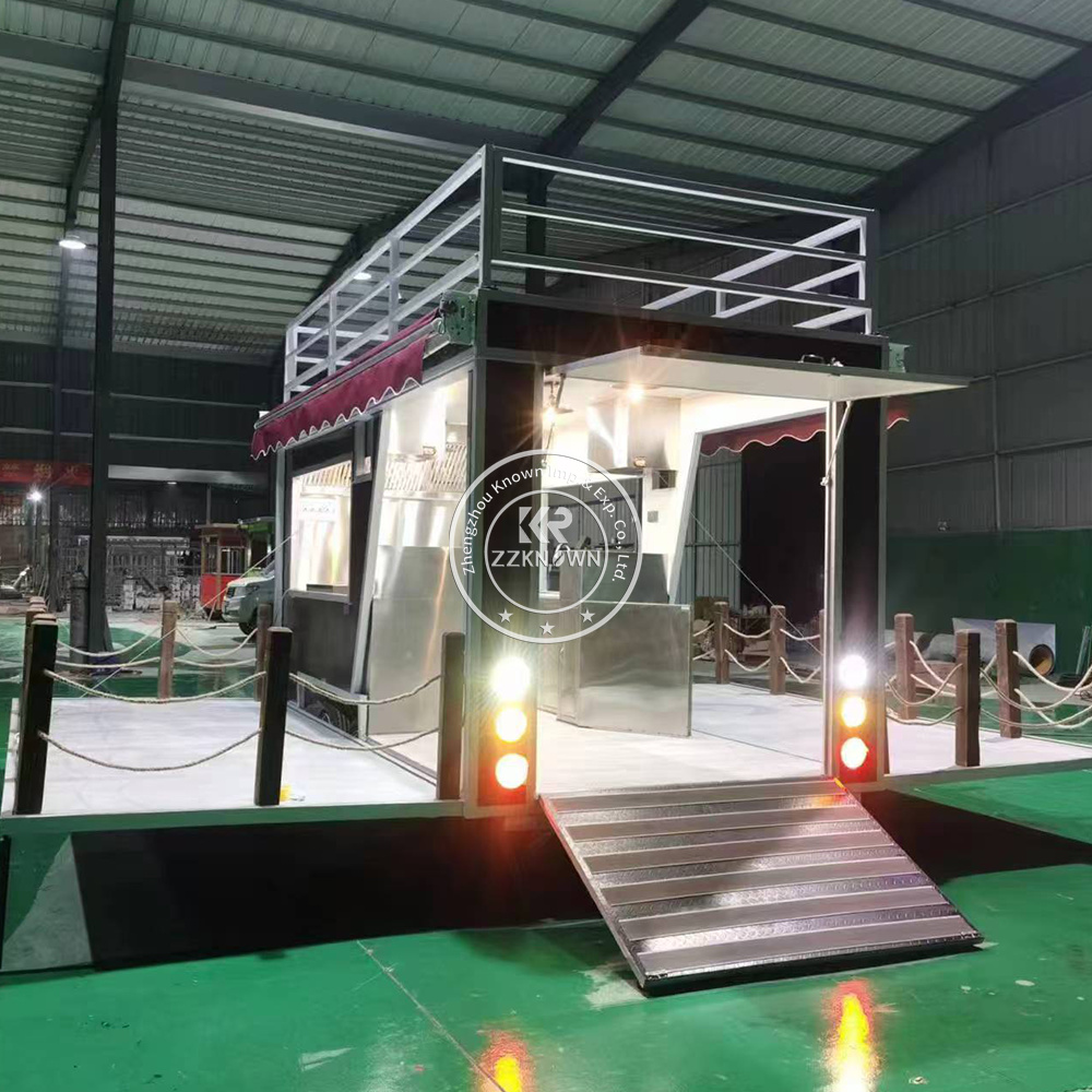 40 Ft Container Restaurant Double Decker Coffee Food Trailer