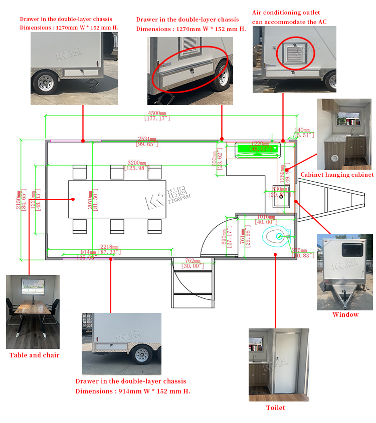 On site office trailers designed for construction management providing flexible and customizable office space