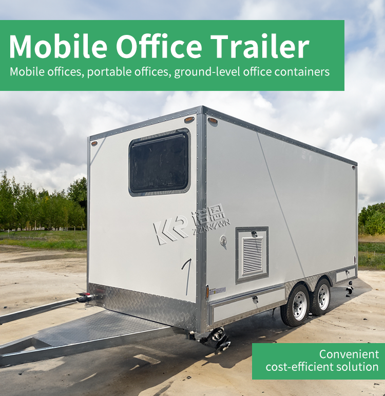 On site office trailers designed for construction management providing flexible and customizable office space