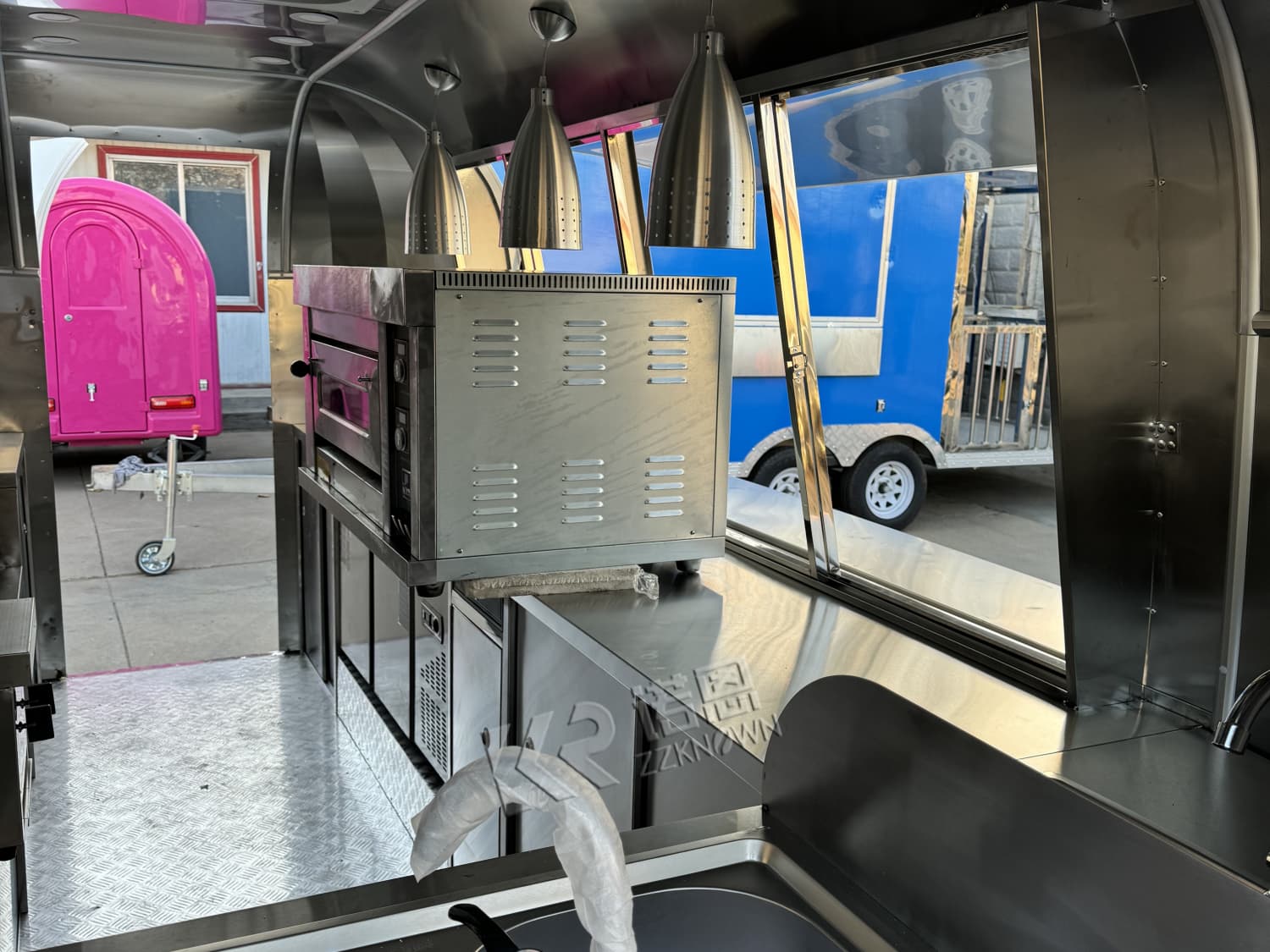 Factory price custom built airstream burger van