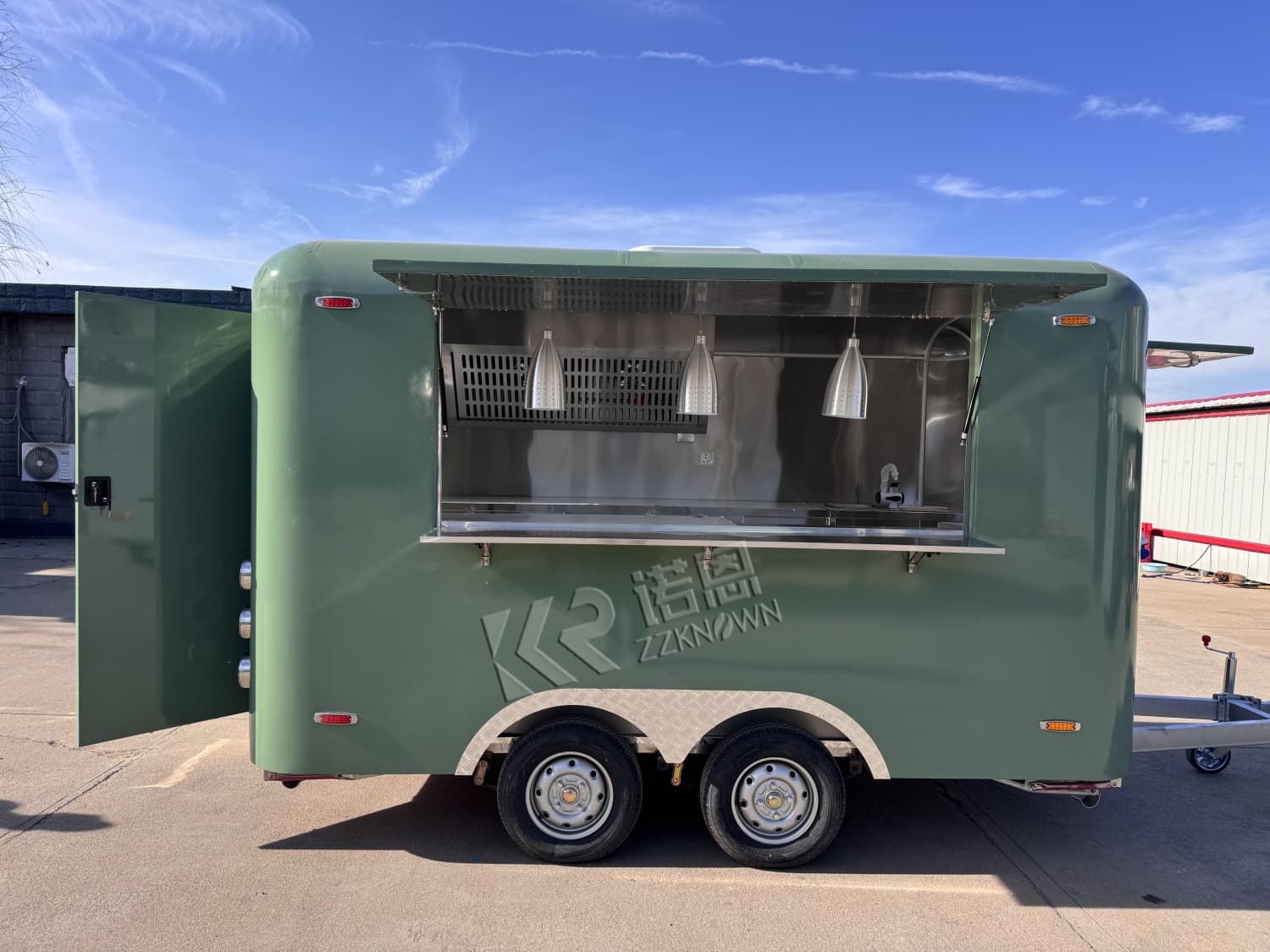 Factory price custom built concession trailer food trailer